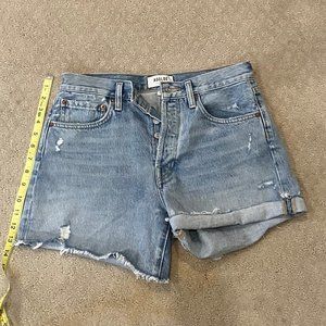 AGOLDE Parker Long Denim Shorts